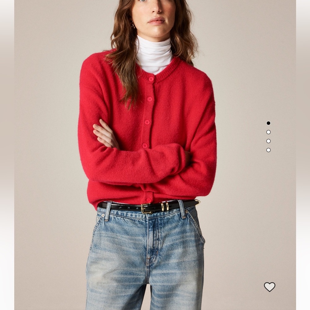 JCREW SUPER SOFT BUBBLE HEM CARDIGAN - Picture 7 of 7